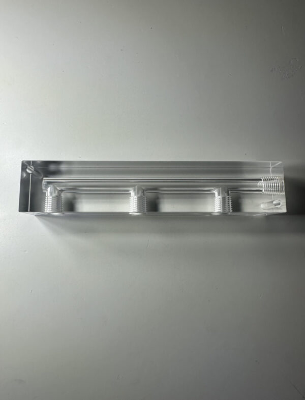 Clear Poly Block Manifold 1/4" - 3 Port